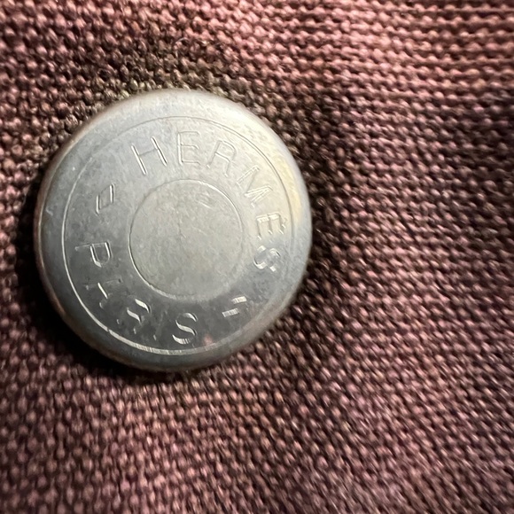 Well loved Hermes Fourre Tout canvas tote bag - Picture 5 of 10